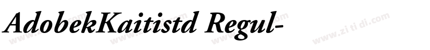 AdobekKaitistd Regul字体转换